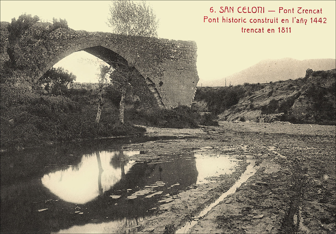 Ismeretlen szerző - Pont Trencat romjai, Sant Celoni