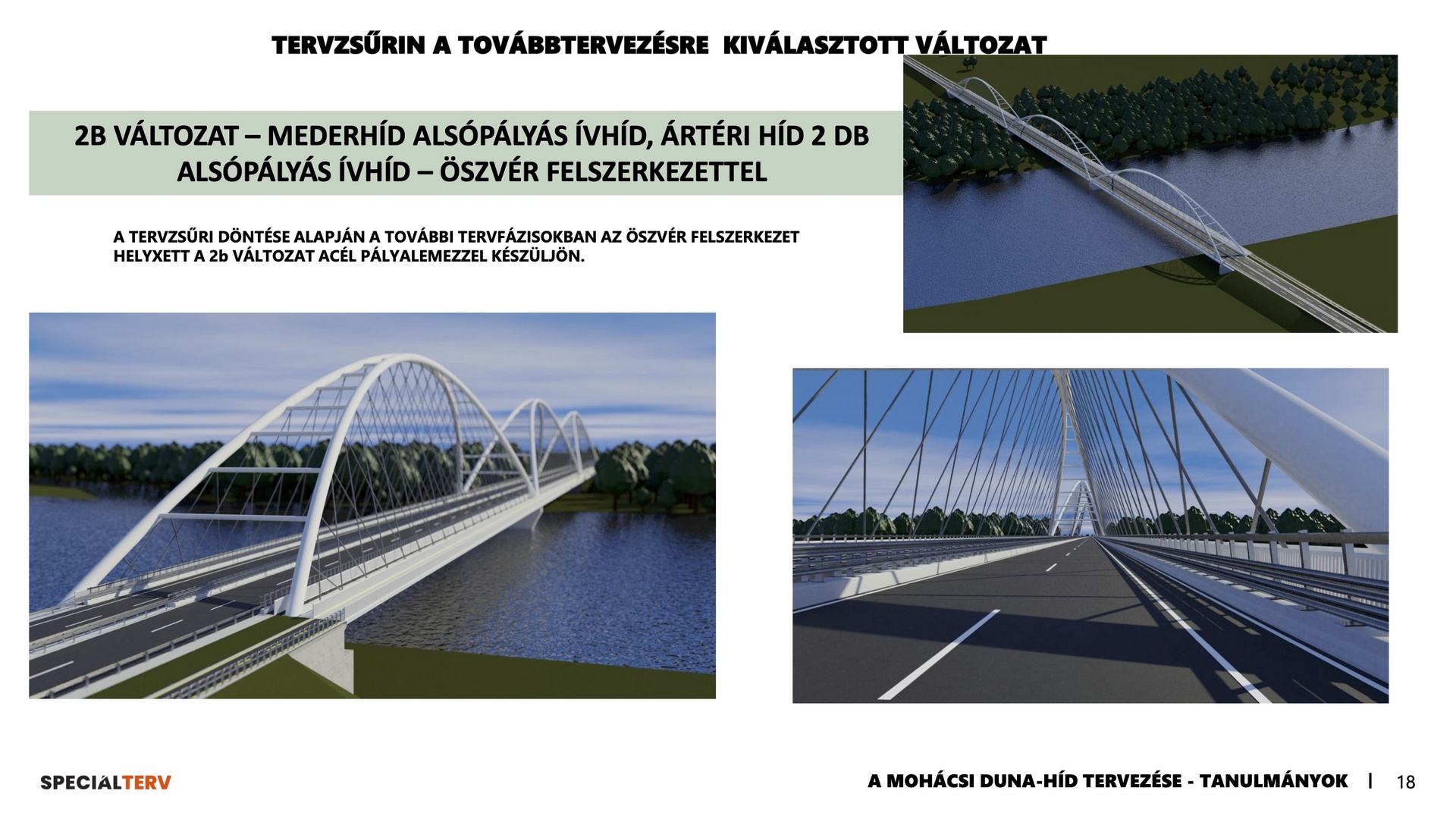 Zádori Gyöngyi - előadásanyag  18. oldala - a tervzsűri által kiválasztott változat vizuálisan előnytelen keresztkötésekkel - 2024