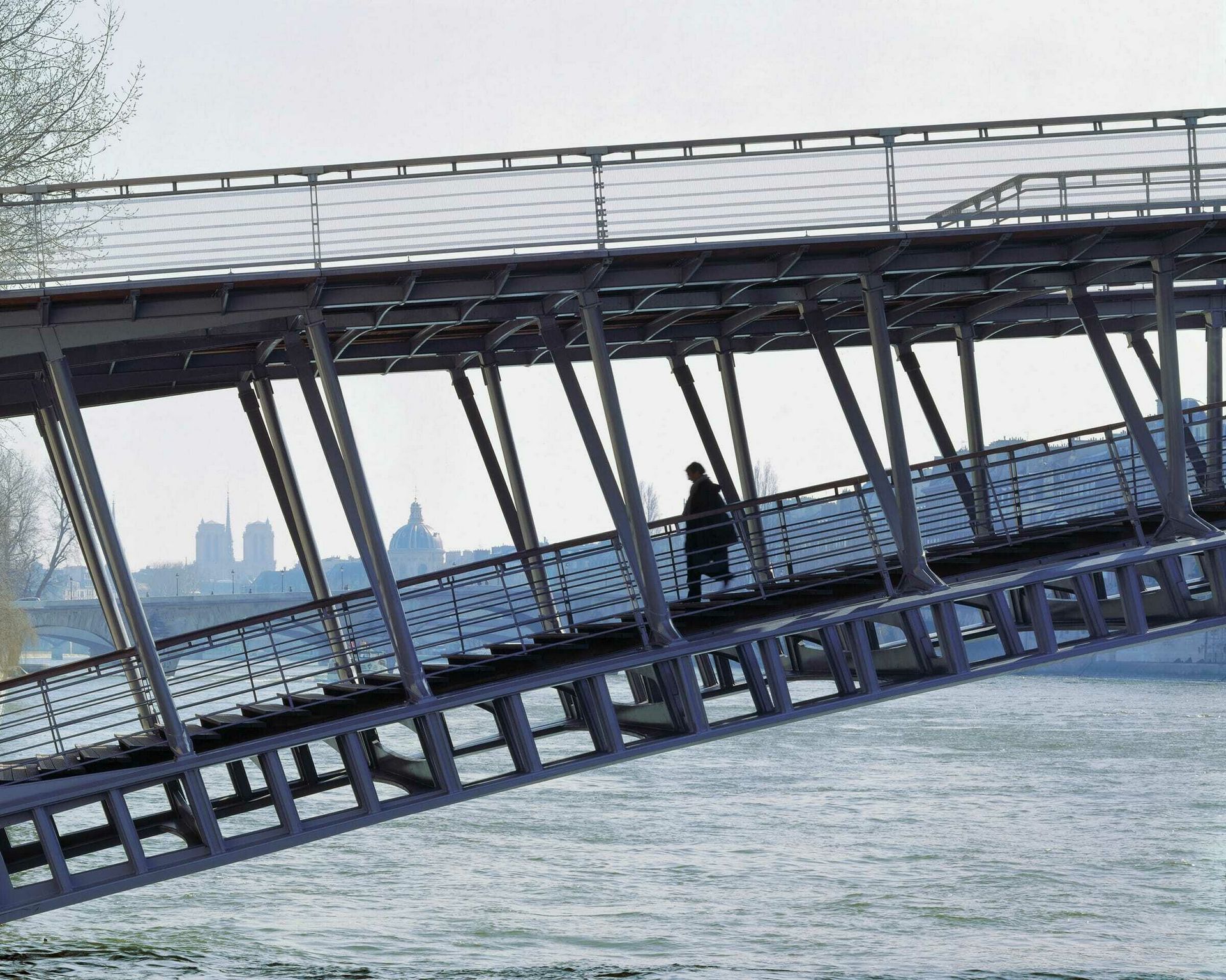 Christian Richters - Passerelle Léopold-Sédar-Senghor, Párizs - Hídrészlet: vierendeel tartó