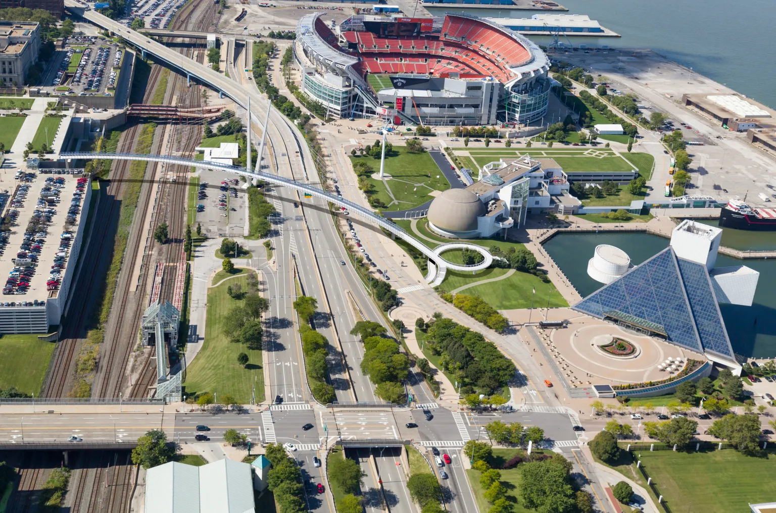 Látványterv - Cleveland Lakefront Bridge, Cleveland