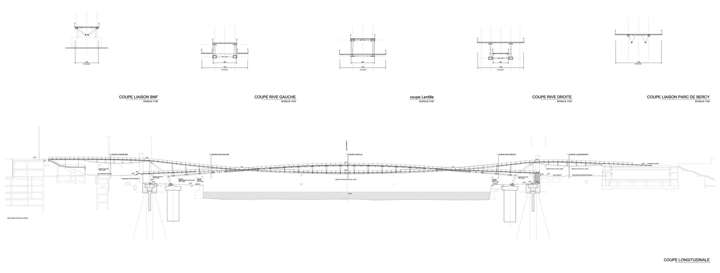Tervlap - Passerelle Simone de Beauvoir, Párizs